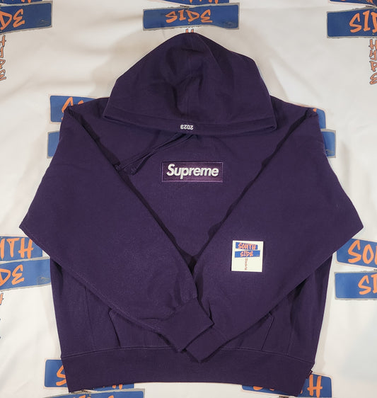 Supreme Box Logo Hoodie - Dark Purple