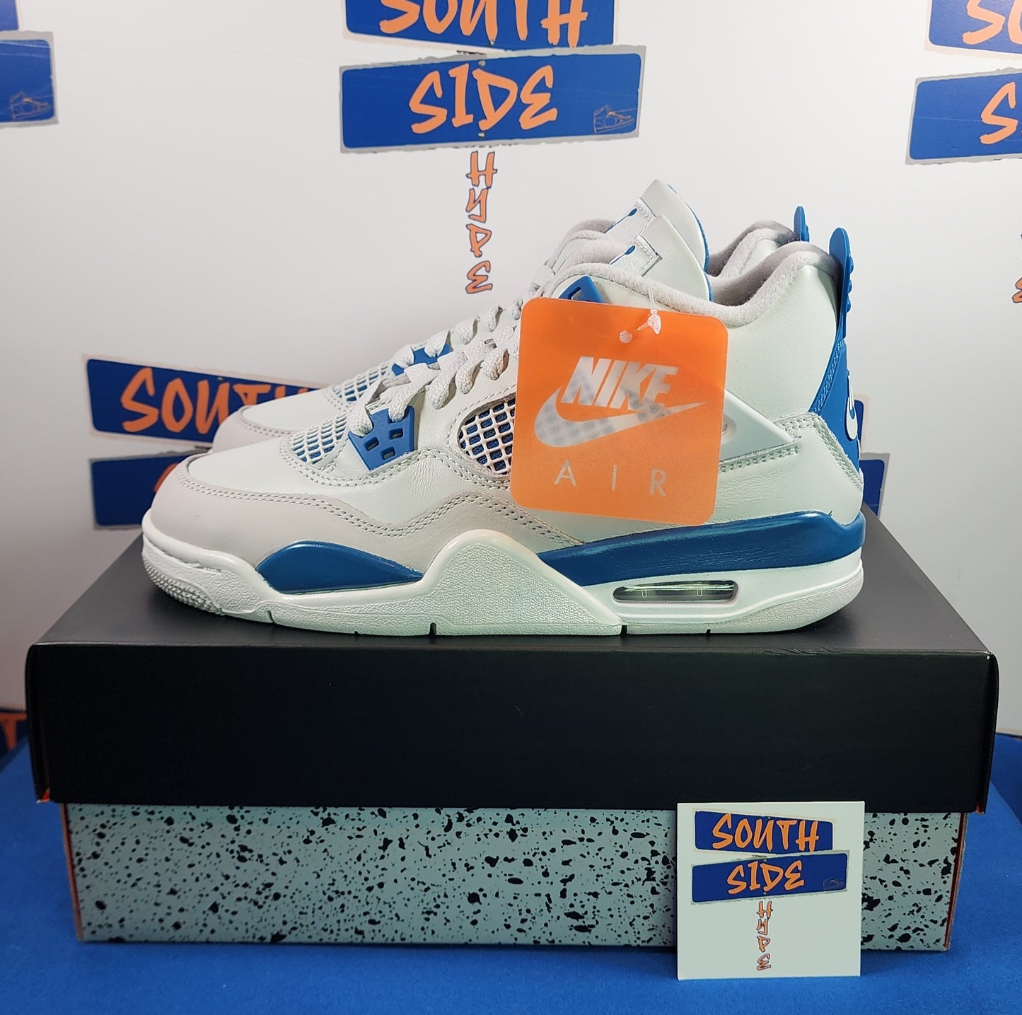 Air Jordan Retro 4 Military Blue (Grade School)