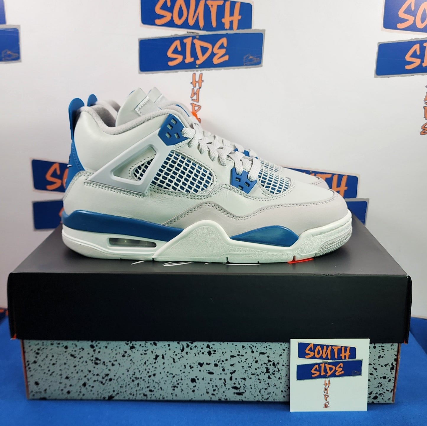 Air Jordan Retro 4 Military Blue (Grade School)