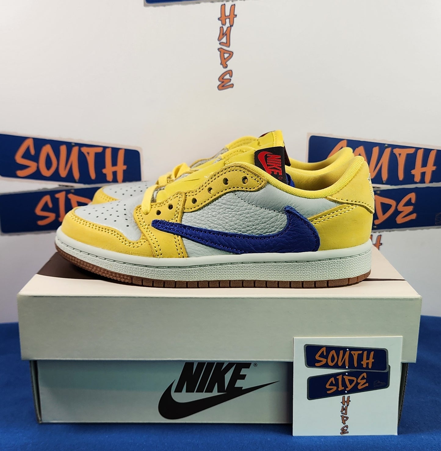 Air Jordan 1 Retro Low OG SP x Travis Scott - Canary (Kids)