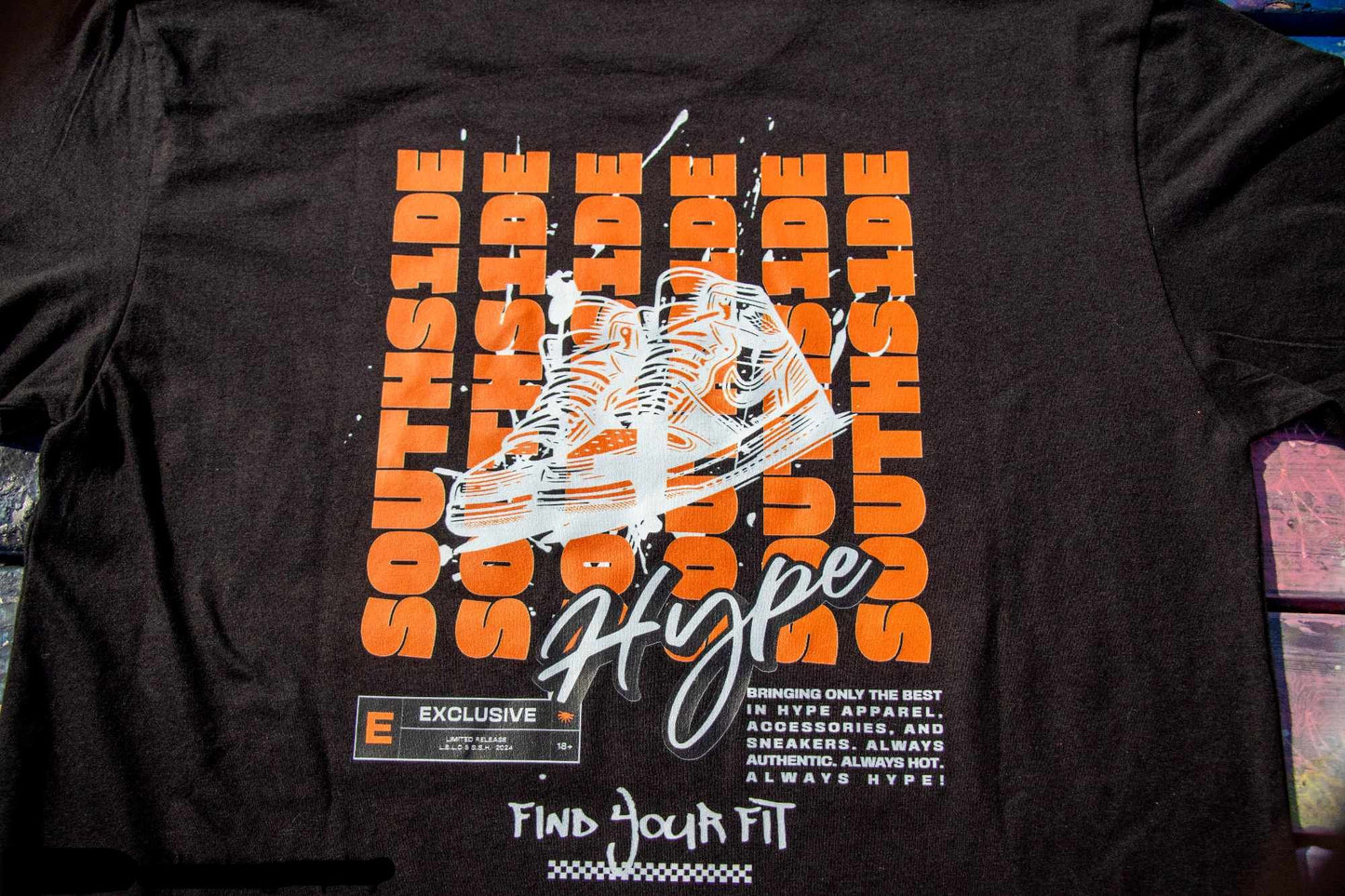 South S1de Hype - Orange & White "Find Your Fit" Independent Mid Weight Hoodie